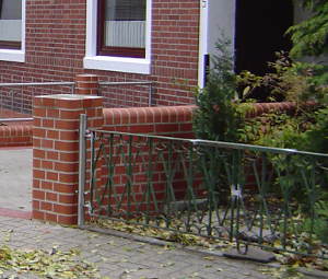 Vorgartenzaun in Edelstahl - Standort: Bremen